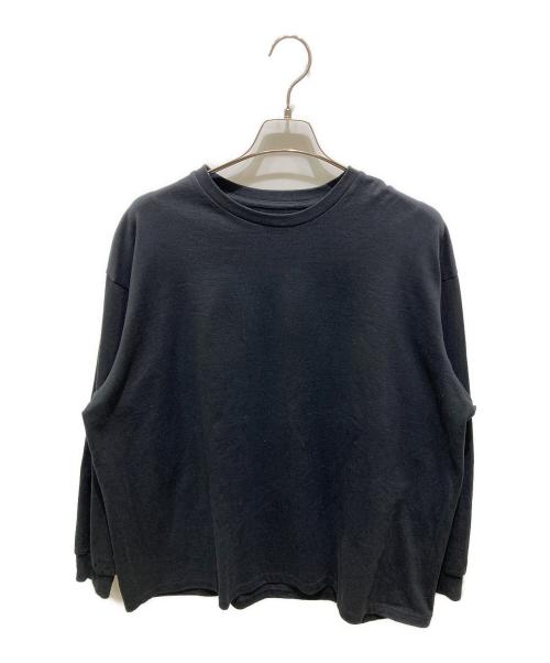 Graphpaper（グラフペーパー）Graphpaper (グラフペーパー) ロングスリーブカットソー ブラック サイズ:onesizeの古着・服飾アイテム
