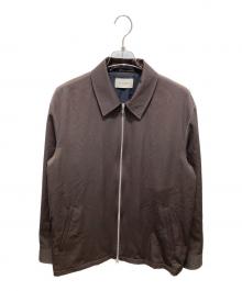 MARKAWARE（マーカウェア）の古着「SUPER 160's WOOL GABARDINE DRIVERS JACKET　スーパー160’sウールギャバジンドライバーズジャケット」｜ブラウン
