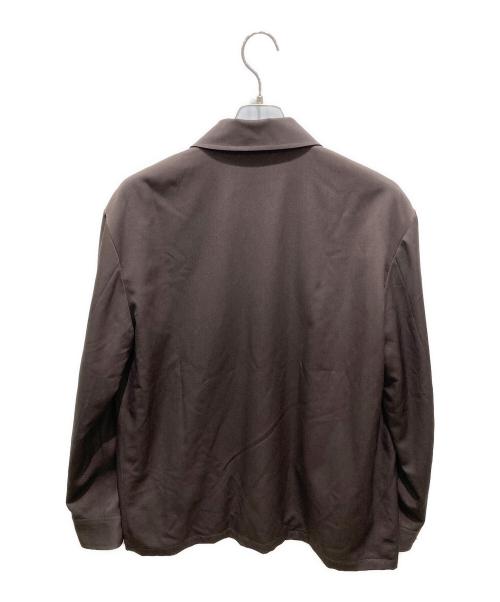 MARKAWARE（マーカウェア）MARKAWARE (マーカウェア) SUPER 160's WOOL GABARDINE DRIVERS JACKET　スーパー160’sウールギャバジンドライバーズジャケット ブラウン サイズ:3の古着・服飾アイテム