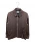 MARKAWARE（マーカウェア）の古着「SUPER 160's WOOL GABARDINE DRIVERS JACKET　スーパー160’sウールギャバジンドライバーズジャケット」｜ブラウン