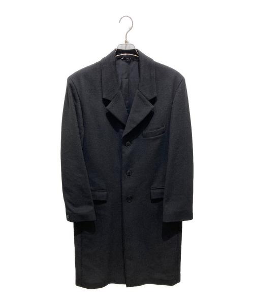 agnes b homme（アニエスベーオム）agnes b homme (アニエスベーオム) アンゴラウールロングコート ブラック サイズ:52の古着・服飾アイテム