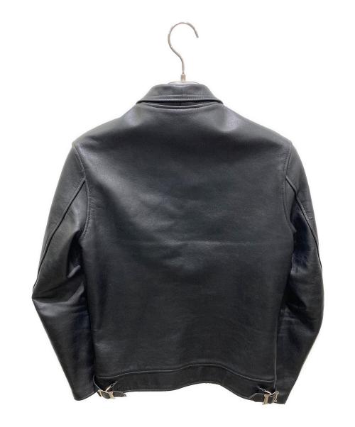 666（666）666 (666) タイトフィット シングル ライダースジャケット ブラック サイズ:34の古着・服飾アイテム