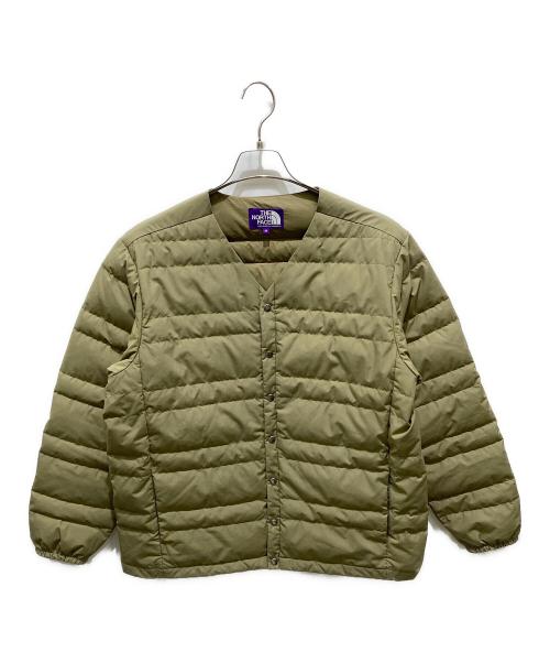 THE NORTHFACE PURPLELABEL（ザ・ノースフェイス パープルレーベル）THE NORTHFACE PURPLELABEL (ザ・ノースフェイス パープルレーベル) 65/35 Down Cardigan Black ベージュ サイズ:Mの古着・服飾アイテム