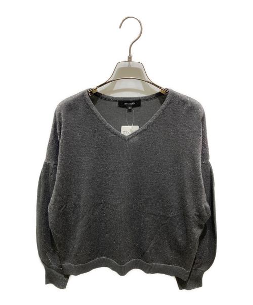 UNTITLED（アンタイトル）UNTITLED (アンタイトル) ラメニット グレー サイズ:44 未使用品の古着・服飾アイテム