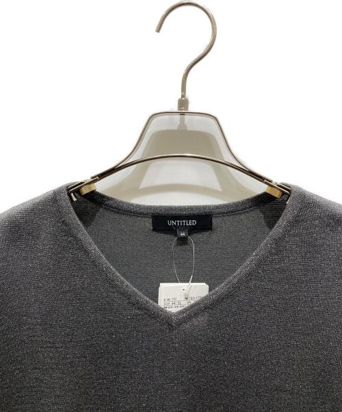 UNTITLED（アンタイトル）UNTITLED (アンタイトル) ラメニット グレー サイズ:44 未使用品の古着・服飾アイテム