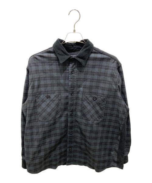 COMME des GARCONS HOMME（コムデギャルソン オム）COMME des GARCONS HOMME (コムデギャルソン オム) 切替チェックシャツ ブラック サイズ:Sの古着・服飾アイテム