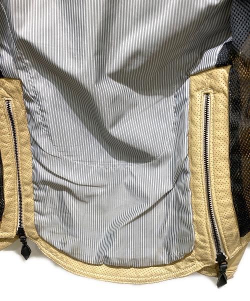 UNION JAP（ユニオンジャップ）UNION JAP (ユニオンジャップ) 山羊革ライダースジャケット ベージュ サイズ:Ｌの古着・服飾アイテム