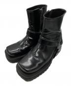 DIESELディーゼル）の古着「D-Texan-Harness boots in polished leather」｜ブラック