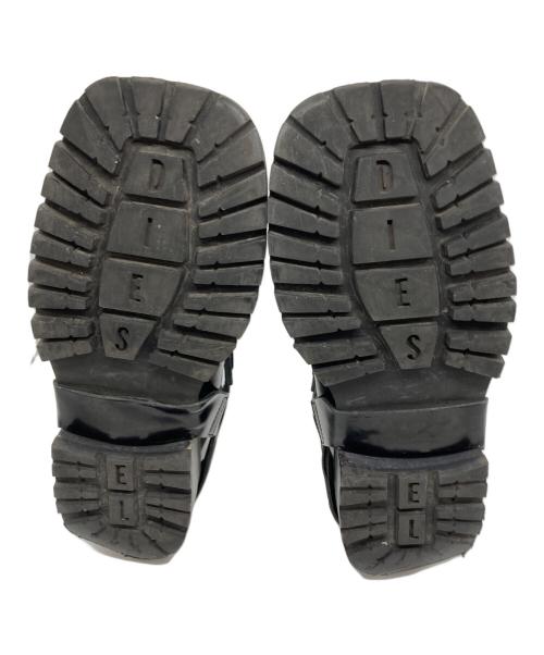 DIESEL（ディーゼル）DIESEL (ディーゼル) D-Texan-Harness boots in polished leather ブラック サイズ:41の古着・服飾アイテム