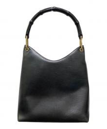 GUCCI（グッチ）の古着「バンブーハンドバッグ」｜ブラック