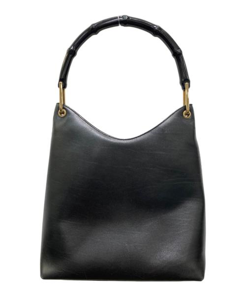 GUCCI（グッチ）GUCCI (グッチ) バンブーハンドバッグ ブラックの古着・服飾アイテム