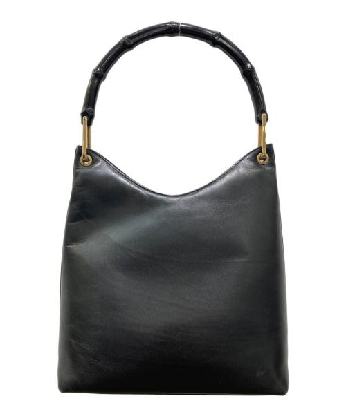 GUCCI（グッチ）GUCCI (グッチ) バンブーハンドバッグ ブラックの古着・服飾アイテム