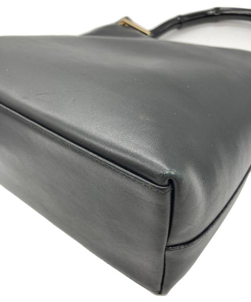 GUCCI（グッチ）GUCCI (グッチ) バンブーハンドバッグ ブラックの古着・服飾アイテム