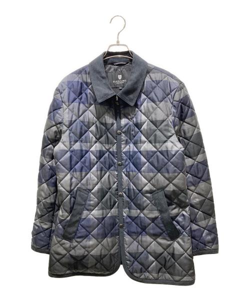 BLACK LABEL CRESTBRIDGE（ブラックレーベル クレストブリッジ）BLACK LABEL CRESTBRIDGE (ブラックレーベル クレストブリッジ) キルティングジャケット ブラック×ネイビー サイズ:Lの古着・服飾アイテム
