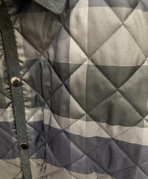 BLACK LABEL CRESTBRIDGE（ブラックレーベル クレストブリッジ）BLACK LABEL CRESTBRIDGE (ブラックレーベル クレストブリッジ) キルティングジャケット ブラック×ネイビー サイズ:Lの古着・服飾アイテム