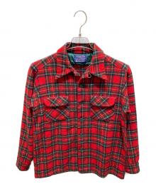 PENDLETON（ペンドルトン）の古着「チェックウールシャツ」｜レッド