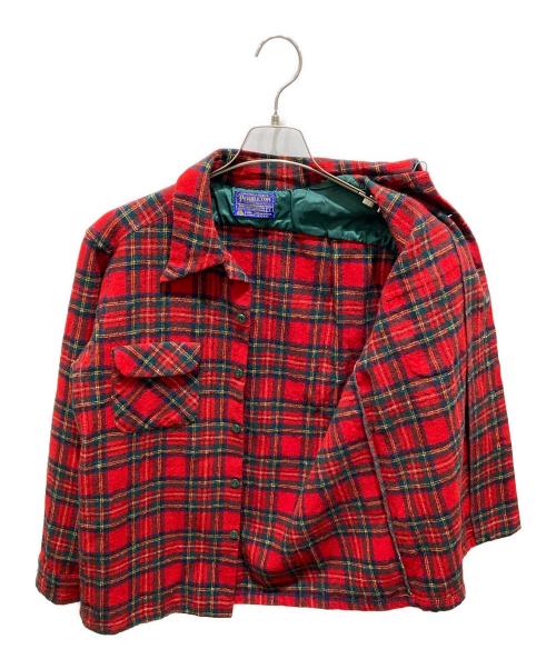 PENDLETON（ペンドルトン）PENDLETON (ペンドルトン) チェックウールシャツ レッド サイズ:Ｌの古着・服飾アイテム