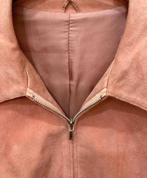 KENZO（ケンゾー）KENZO (ケンゾー) ラムレザージャケット ピンク サイズ:Mの古着・服飾アイテム