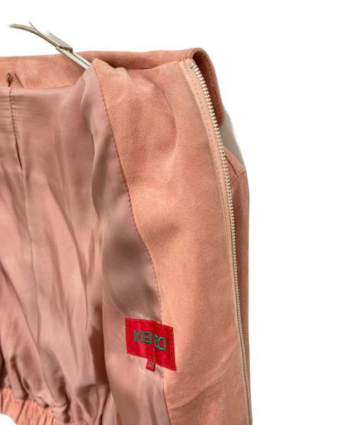 KENZO（ケンゾー）KENZO (ケンゾー) ラムレザージャケット ピンク サイズ:Mの古着・服飾アイテム