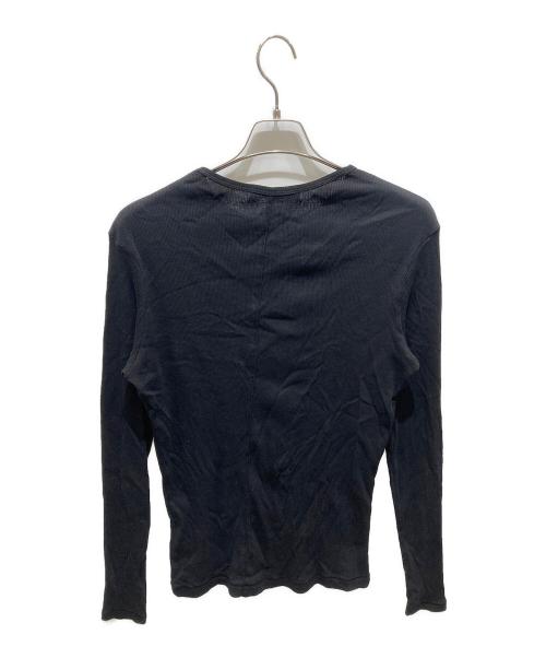 NO MAINTENANCE（ノーメンテナンス）NO MAINTENANCE (ノーメンテナンス) ORI RIBBED LONG SLEEVE ブラック サイズ:Lの古着・服飾アイテム