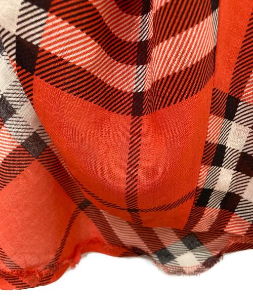 BURBERRY BLUE LABEL（バーバリー ブルー レーベル）BURBERRY BLUE LABEL (バーバリー ブルー レーベル) チェックスカート レッド サイズ:36の古着・服飾アイテム