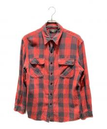RRL（ダブルアールエル）の古着「バッファローチェック長袖シャツ」｜レッド×ブラック