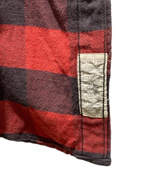 RRL（ダブルアールエル）RRL (ダブルアールエル) バッファローチェック長袖シャツ レッド×ブラック サイズ:Lの古着・服飾アイテム