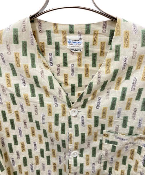 PENNEYS（ペニーズ）penneys (ペニーズ) 総柄シャツ ベージュ サイズ:Sの古着・服飾アイテム