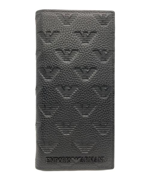 EMPORIO ARMANI（エンポリオ アルマーニ）EMPORIO ARMANI (エンポリオ アルマーニ) 長財布 ブラックの古着・服飾アイテム