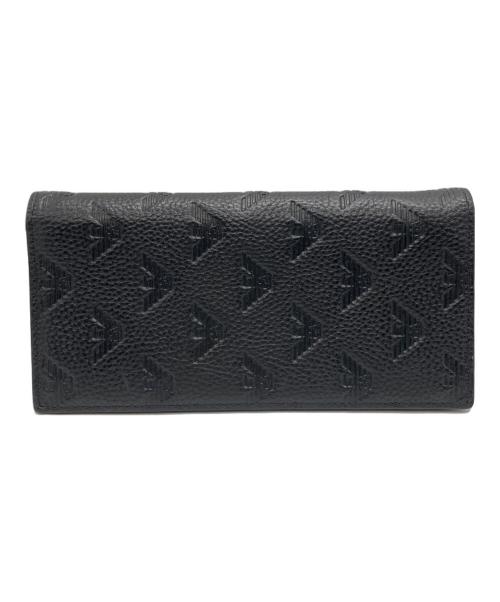 EMPORIO ARMANI（エンポリオ アルマーニ）EMPORIO ARMANI (エンポリオ アルマーニ) 長財布 ブラックの古着・服飾アイテム