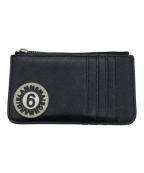 MM6 Maison Margielaエムエムシックスメゾンマルジェラ）の古着「サークルロゴカードケース」｜ブラック