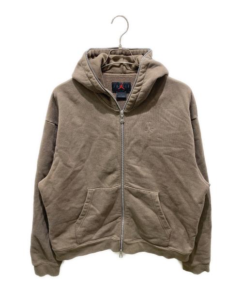 JORDAN（ジョーダン）JORDAN (ジョーダン) Travis Scott (トラヴィススコット) FULLZIP HOODIE PALOMINO ブラウン サイズ:Mの古着・服飾アイテム