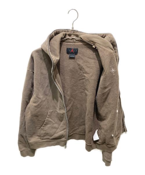 JORDAN（ジョーダン）JORDAN (ジョーダン) Travis Scott (トラヴィススコット) FULLZIP HOODIE PALOMINO ブラウン サイズ:Mの古着・服飾アイテム
