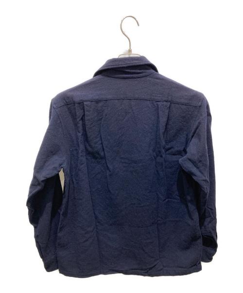 PENDLETON（ペンドルトン）PENDLETON (ペンドルトン) ウール開襟長袖シャツ ネイビー サイズ:Ｍの古着・服飾アイテム