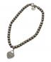 TIFFANY & Co. (ティファニー) ブルー ハート タグ ビーズ ブレスレット シルバー：25000円