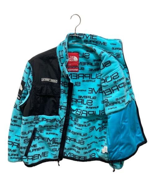 THE NORTH FACE（ザ ノース フェイス）THE NORTH FACE (ザ ノース フェイス) SUPREME (シュプリーム) Steep Tech Fleece Jacket ブラック×ブルー サイズ:Lの古着・服飾アイテム