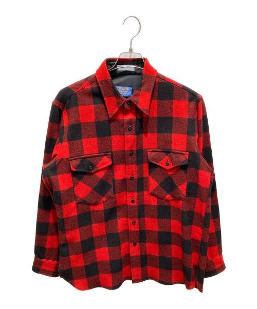 PENDLETON（ペンドルトン）PENDLETON (ペンドルトン) ウールチェックシャツ レッド サイズ:Ｌの古着・服飾アイテム