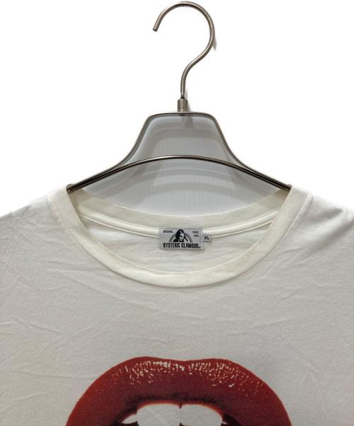 Hysteric Glamour（ヒステリックグラマー）Hysteric Glamour (ヒステリックグラマー) プリントTシャツ ホワイト サイズ:XLの古着・服飾アイテム