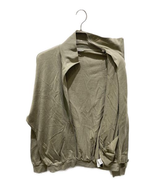 AURALEE（オーラリー）AURALEE (オーラリー) SUPER HIGH GAUGE SWEAT ZIP CARDIGAN グリーン サイズ:5の古着・服飾アイテム