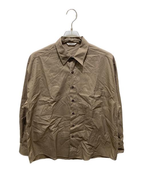 AURALEE（オーラリー）AURALEE (オーラリー) WASHED FINX TWILL BIG SHIRT ブラウン サイズ:5の古着・服飾アイテム