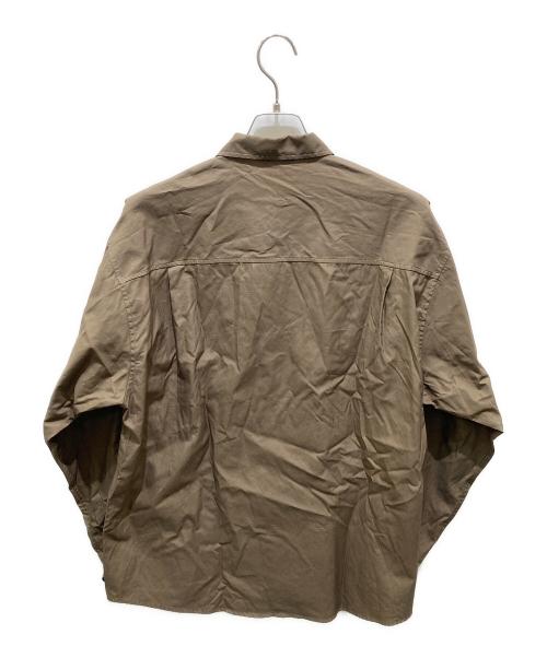 AURALEE（オーラリー）AURALEE (オーラリー) WASHED FINX TWILL BIG SHIRT ブラウン サイズ:5の古着・服飾アイテム