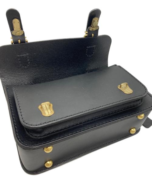 Herz（ヘルツ）Herz (ヘルツ) 二本ベルトの2wayミニバッグ ブラックの古着・服飾アイテム