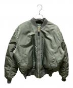 ALPHA×MOONLOIDアルファ×ムーンロイド）の古着「別注 DOWN MA-1」｜カーキ