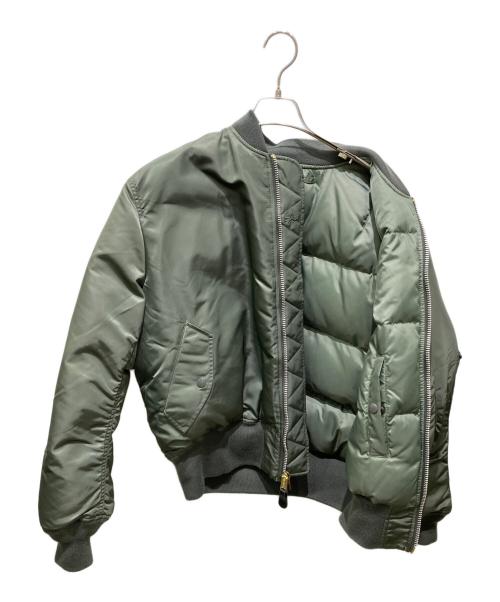 ALPHA（アルファ）ALPHA (アルファ) MOONLOID (ムーンロイド) 別注 DOWN MA-1 カーキ サイズ:XLの古着・服飾アイテム