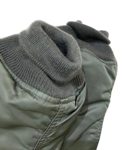 ALPHA（アルファ）ALPHA (アルファ) MOONLOID (ムーンロイド) 別注 DOWN MA-1 カーキ サイズ:XLの古着・服飾アイテム