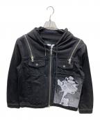 DIESELディーゼル）の古着「DE-VYSE-SXジップパーカー」｜ブラック