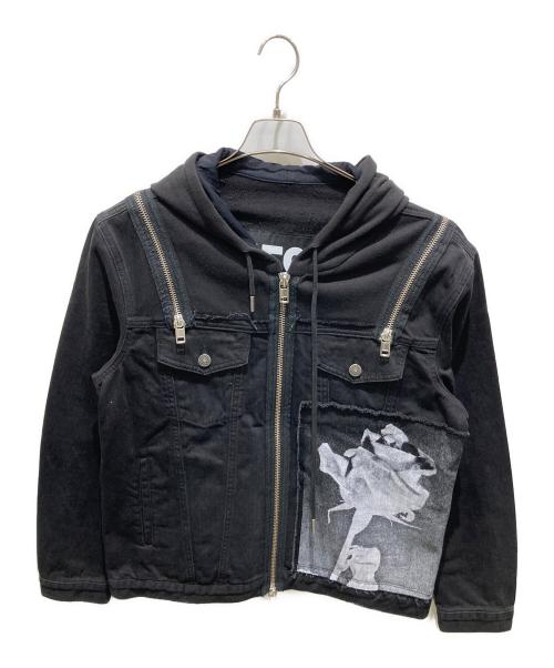 DIESEL（ディーゼル）DIESEL (ディーゼル) DE-VYSE-SXジップパーカー ブラック サイズ:Ｍの古着・服飾アイテム