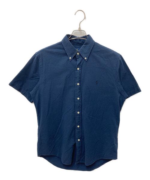 POLO RALPH LAUREN（ポロ・ラルフローレン）POLO RALPH LAUREN (ポロ・ラルフローレン) シアサッカーシャツ ネイビー サイズ:Mの古着・服飾アイテム