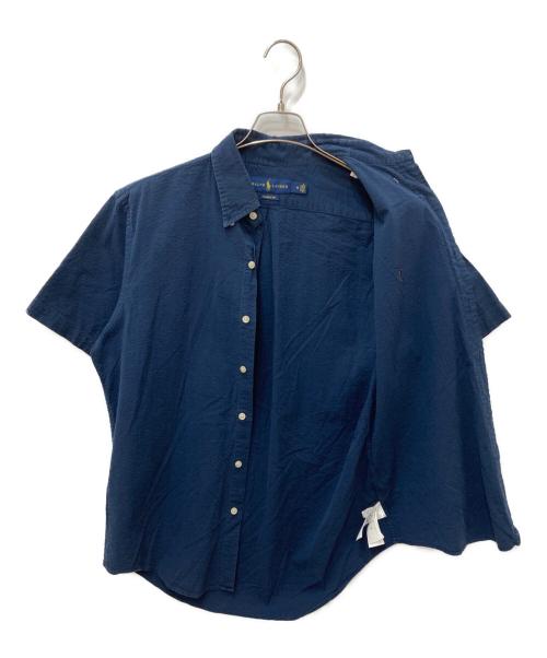 POLO RALPH LAUREN（ポロ・ラルフローレン）POLO RALPH LAUREN (ポロ・ラルフローレン) シアサッカーシャツ ネイビー サイズ:Mの古着・服飾アイテム