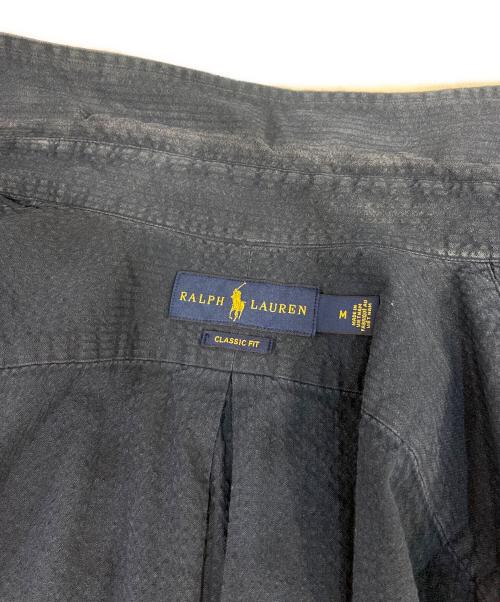 POLO RALPH LAUREN（ポロ・ラルフローレン）POLO RALPH LAUREN (ポロ・ラルフローレン) シアサッカーシャツ ネイビー サイズ:Mの古着・服飾アイテム